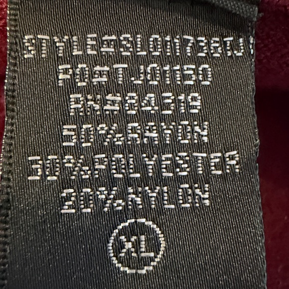 Cyrus Women's burgundy Open Front Cardigan - Picture 5 of 5